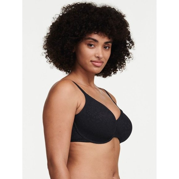 🆕CHANTELLE Comfort Chic Back Shaping Minimizer Underwire Bra Black 40DDD #18J2 - Picture 2 of 9